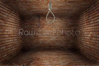  empty room with noose of rope