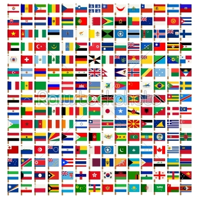 World flag icons set 