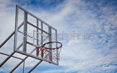 basketball hoop and board at outdoor