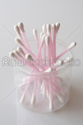 Cotton swab used for cleaning ear  