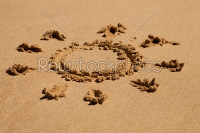 Sign on the beach