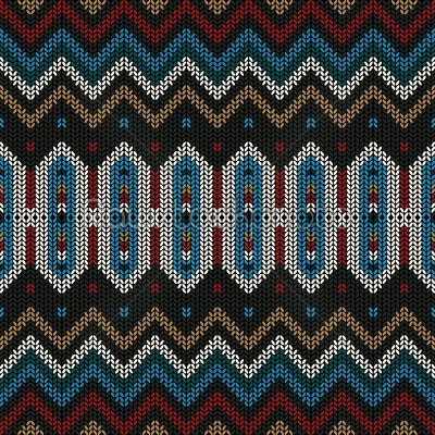 Ornamental knitted pattern