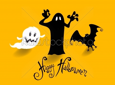 poster banner or background for halloween party night