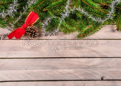 Christmas decoration with a pine cone