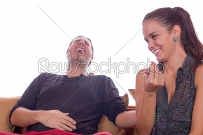couple in laughter