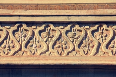 Floral Stone carving at Changwateshwar Temple near Saswad, Mahar