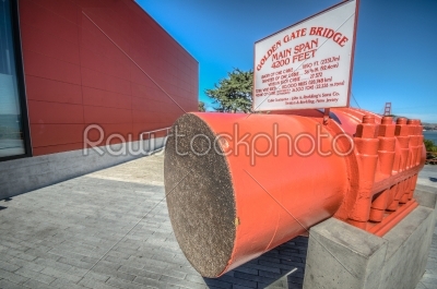 Golden Gate Bridge steel cable