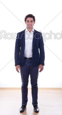 man in a suit on casting