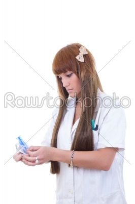 nurse prepares staff for operation