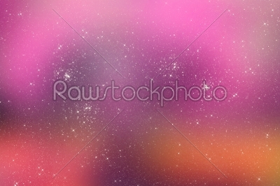 Starry pink universe background with bright stars
